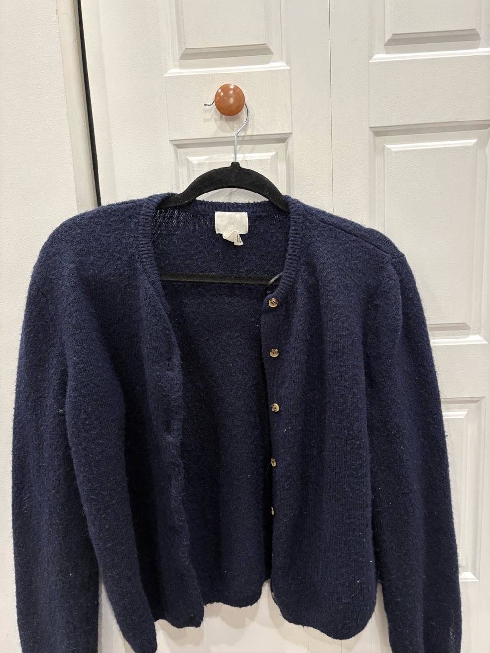 H&M Navy Button-Front Women’s Cardigan